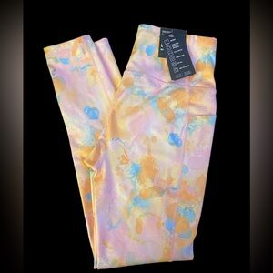 ID IDEOLOGY PRINTED CROPPED COMPRESSION LEGGINGS XS NWT